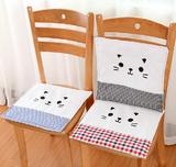 新款韩式时尚家居可爱卡通猫咪拼接纯棉座垫椅垫坐垫家居装饰