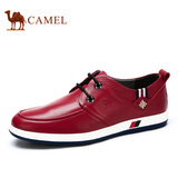 Camel骆驼男鞋 2016春季新款日常时尚潮流休闲系带男皮鞋