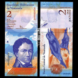 【特价】全新UNC 委内瑞拉2玻利瓦尔纸币超精美外国钱币 外币收藏
