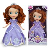 女童玩具 美国代购正版迪士尼公主苏菲亚唱歌发声沙龙娃娃六一礼