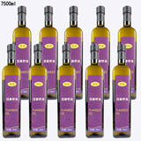 紫袍进口冷榨亚麻籽油食用油纯天然非转基因植物油750ml 10瓶特价
