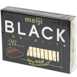 日本进口巧克力 Meiji明治 钢琴黑巧克力 26枚入130gX6盒/组 批发