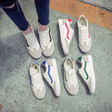 2016夏季韩版白色帆布鞋女学生休闲透气平底运动板鞋潮小白鞋女鞋