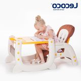 Lecoco乐卡多功能儿童餐椅婴儿小孩宝宝组合式吃饭餐桌椅BB凳
