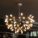 北欧客厅灯具萤火虫创意简约led灯酒吧咖啡厅后现代个性树枝吊灯