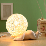 床头灯卧室陶瓷台灯调光创意时尚个性温馨简约现代宜家欧式客厅灯