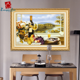 真绘馆油画 手绘装饰画餐厅挂画风景纯手工壁画欧式静物葡萄水果