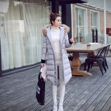 2015冬装新款韩版女装加厚保暖大毛领棉衣女修身棉服中长款棉袄潮