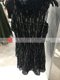 HM H&M女装专柜正品代购 纱质雪纺印花荷叶边吊带连衣裙原价129