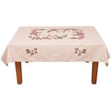 美式乡村花朵布艺桌布 鲁绣餐桌布 欧式多尺寸时尚茶几布