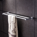 太空铝毛巾杆单杆加长卫生间免打孔毛巾架浴室浴巾架洗手间挂件