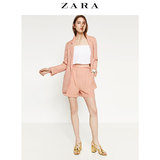 ZARA 女装 宽大亚麻西装外套 02145612623