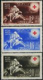 RA0205德占罗马尼亚1943红十字护士救助伤员3全