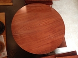 巴花实木原木圆桌整块无拼接巴西花梨实木大板餐桌茶桌可定制圆盘