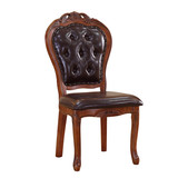 欧式餐椅 实木简约椅子 高档美式酒店扶手椅 办公椅雕花椅子