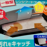 日本进口东洋铝吸油烟机油污过滤网 吸油贴纸 网罩 吸油网 通用型