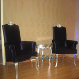 新古典餐椅欧式椅子新古典椅子实木扶手椅子接待洽谈椅休闲椅布艺