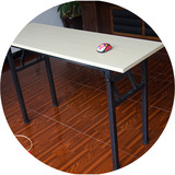 双层简易折叠办公桌长桌会议桌条形桌培训桌长条桌活动桌加固加厚