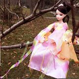 中国古装芭芘可儿娃娃新款婚纱四季仙子嫦娥龙女关节体七仙女TI