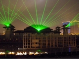 户外大功率地标激光灯 10W单绿摇头防水激光镭射灯 楼顶扫描激光