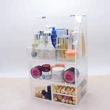 包邮超大号防尘化妆品收纳盒 组合化妆盒 护肤品收纳箱桌面置物架