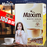 韩国进口 麦馨咖啡MAXIM 白金牛奶三合一速溶咖啡 整盒100条