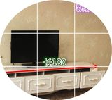 欧式现代简约田园韩式地中海时尚描金色地柜 1.4米实木液晶电视柜