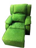 绿色植绒足浴沙发电动美甲沙发单人足疗沙发床美容床洗脚按摩躺椅