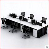 职员办公桌工作位多人组合电脑桌椅公司员工屏风上海办公家具四人