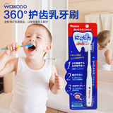 日本和光堂婴儿牙刷 宝宝护齿乳牙刷  全新360°超柔刷头儿童牙刷
