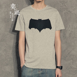 奕飏原创设计款 蝙蝠侠男士短袖t恤 简单款潮男短袖 圆领棉质半袖