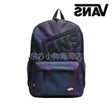 香港代购vans幻彩纯色运动双肩包中学生书包潮男女帆布背包电脑包