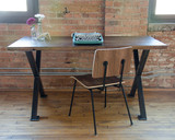 裕丰定制北欧 宜家LOFT工业做旧风格 铁艺餐桌椅 组合 简约餐桌