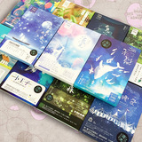 夜光明信片创意童话手绘复古卡片 小王子宫崎骏动漫植物贺卡