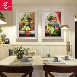 2016新款水果餐厅装饰画饭厅壁画欧式壁炉挂画可口葡萄墙画美式简