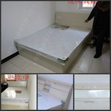 包邮特价双人床板式床1.2米 1.5米1.8米单人床席梦思床低箱北京