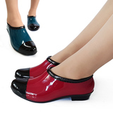 夏季时尚防滑低帮雨鞋成人平底女士套鞋胶鞋韩国短筒浅口防水水鞋