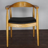 简约现代实木办公椅总统椅肯尼迪会议椅子软垫靠背扶手电脑书桌椅
