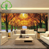 自然色3D立体大型壁画酒店玄关电视背景墙瓷砖沙发背景墙砖黄金树