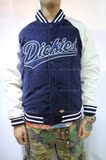 一毫子香港潮店 美国潮牌Dickies  十月男装 字母夹棉棒球服外套