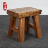 源森实木家具原木原生态实木换鞋凳化妆凳矮凳方凳子餐桌配套凳子