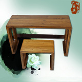 博木老榆木新古典中式家具榆木古琴桌/书桌/仿古/实木桌凳