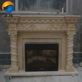 子凡厂家自销石雕壁炉架 欧式室内装饰汉白玉大理石雕刻壁炉BL76