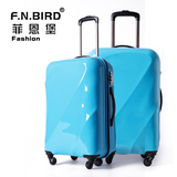 FNBIRD镜面拉杆箱万向轮旅行箱行李箱登机箱学生箱包24寸男女
