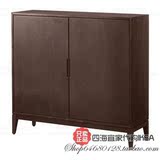 上海宜家家居正品代购IKEA瑞吉索柜子褐色118x110CM