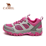 Camel/骆驼户外徒步鞋 夏季女款透气网布防滑低帮运动耐磨鞋
