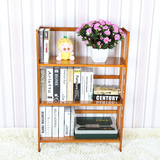 楠竹简易置物架儿童桌上书柜实木创意组合小书架落地储物收纳特价