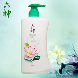 六神清怡冰爽沐浴露莲心+荷花750ml清爽润肤清香易清洗洗浴乳液