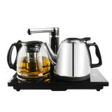 壶茶具全不锈钢玻璃煮茶器抽水加水泡茶壶电热水壶自动上水壶烧水