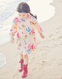外贸原单儿童雨衣防水雨披公主女宝最爱时尚可爱甜美韩国日本